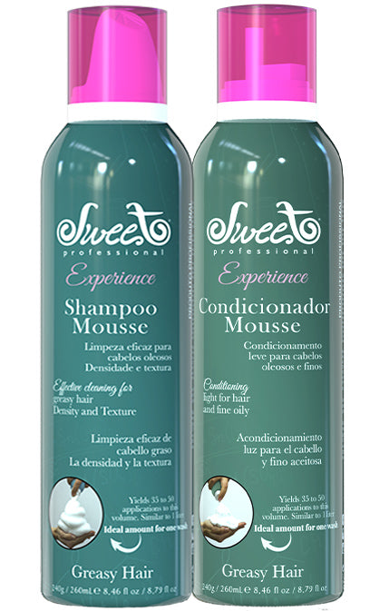 THE FIRST MOUSSE SHAMPOO AND CONDITIONER (260 ML EACH) FOR THIN & OILY HAIR